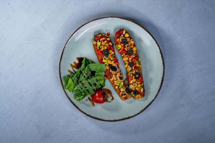 Vegan Patlıcan Pizza
