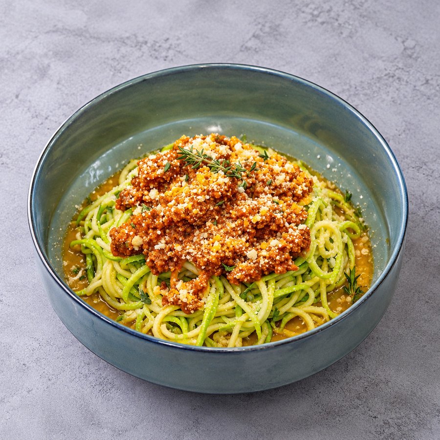 Kıymalı Kabak Spaghetti