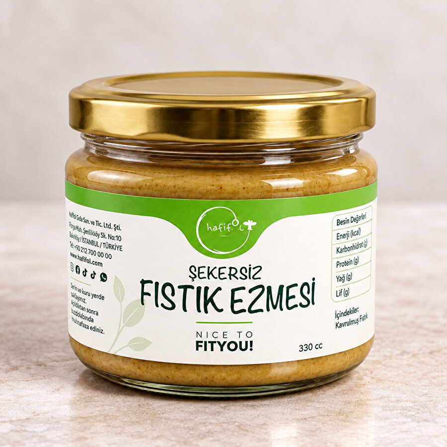 Şekersiz Fıstık Ezmesi